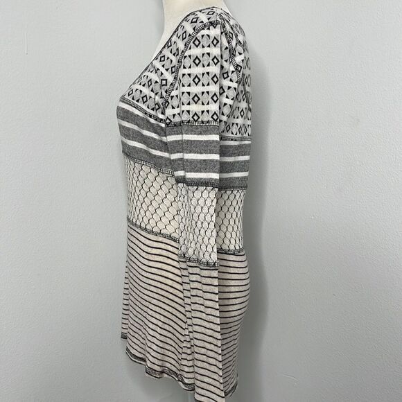 Scrapbook geometrical print sweater.  Size Small.  Made in the USA. Anthropology - Picture 2 of 5